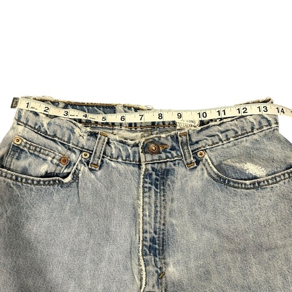 Levi's | Light Blue Denim Jeans Worn Holy Butt Rip Jeans 11L (tag size) modern 9 - Picture 9 of 10